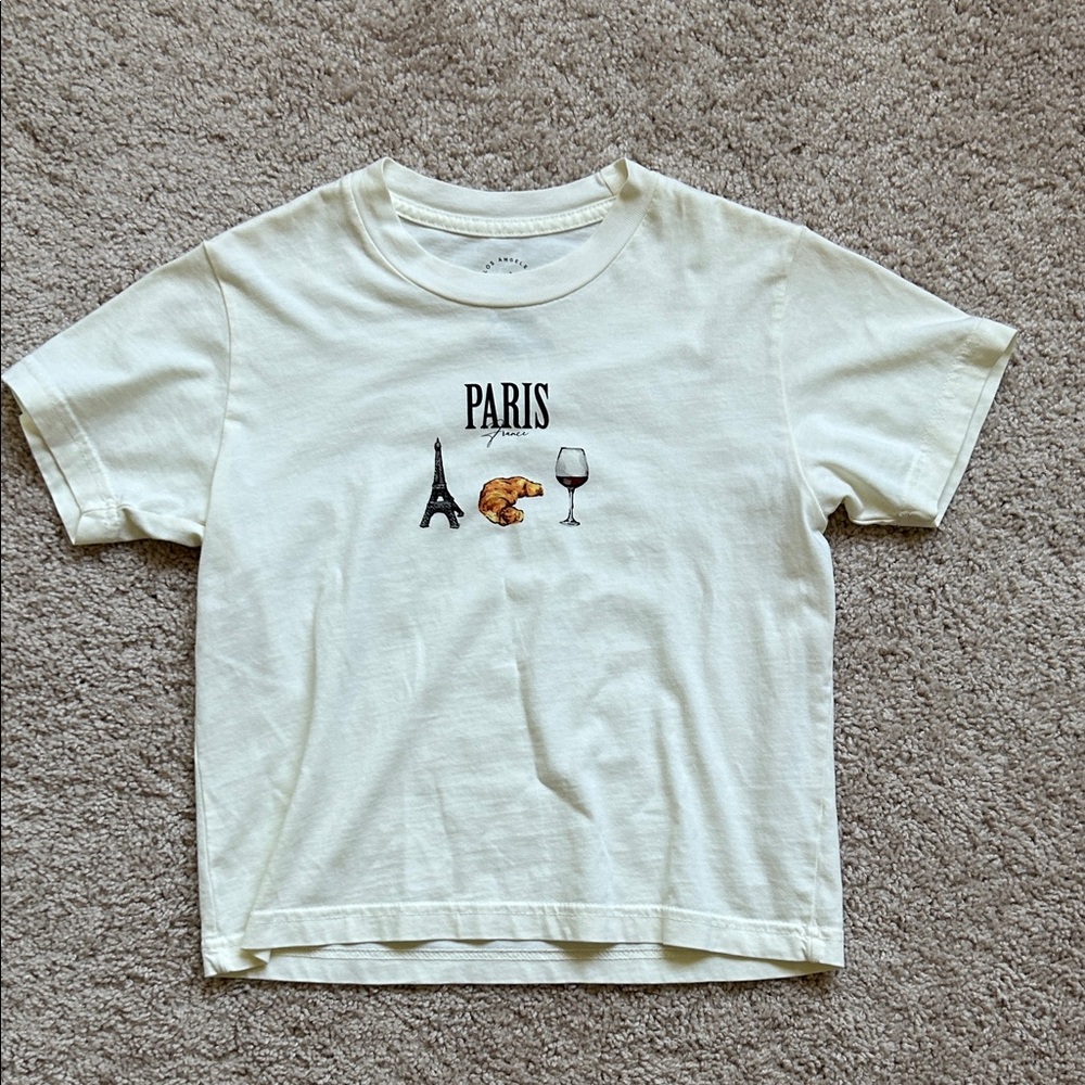 PS/LA cropped tee. Xs-S